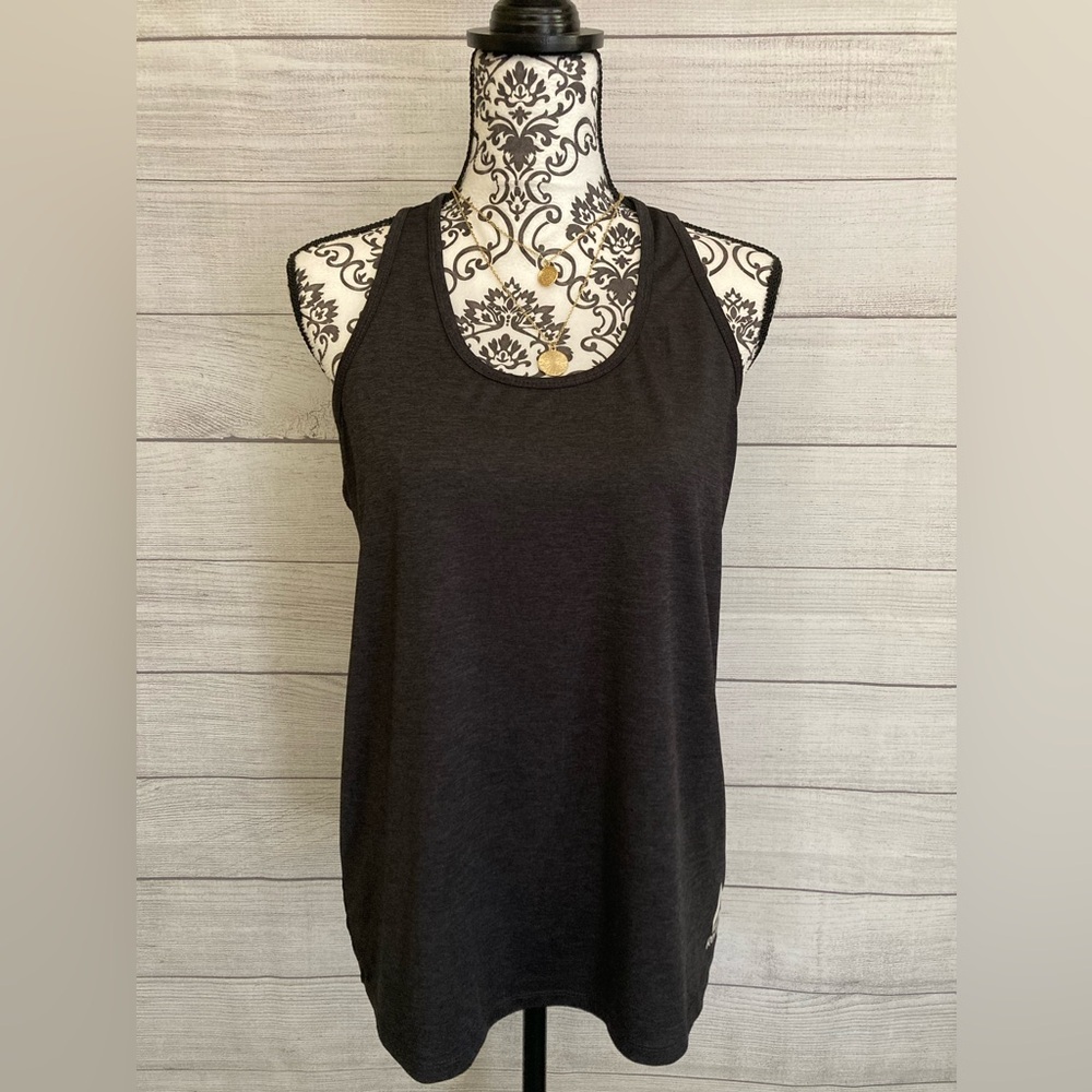 Reebok | Women’s Athletic Charcoal Gray Racerback Tank